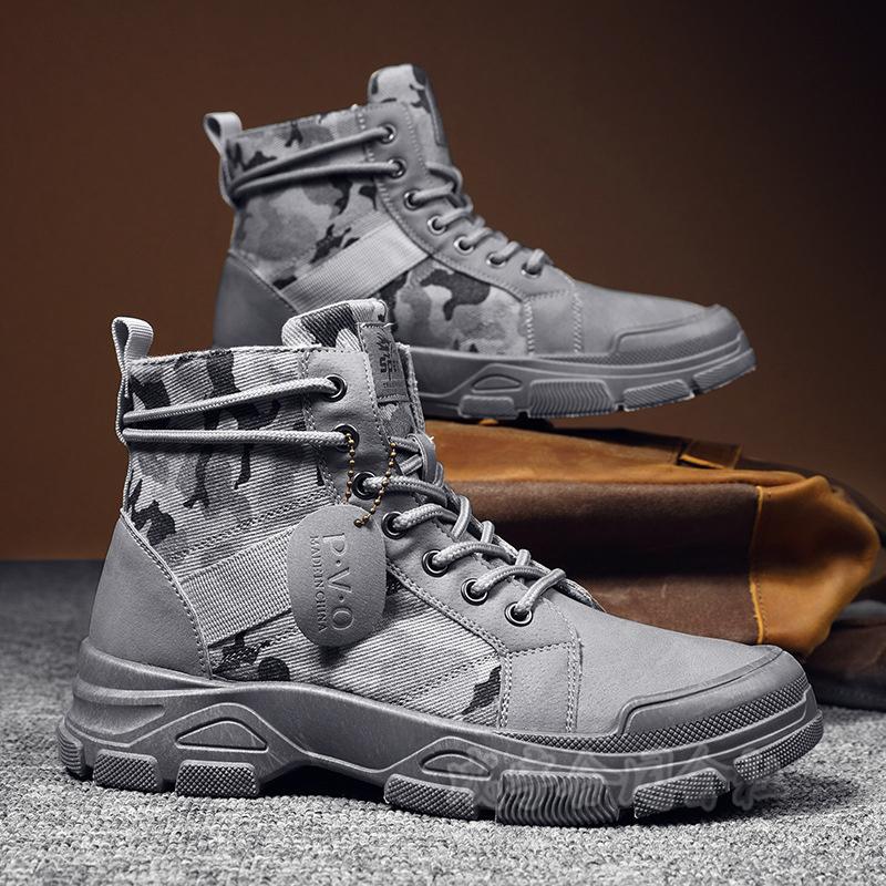 3color ワークブーツ メンズ ミリタリーブーツ ハイカット ショート