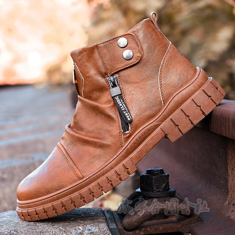 ショートブーツ メンズ レザーブーツ マーティンブーツ バイク用 ビジネスシューズ カジュアル エンジニア ワークブーツ おしゃれ イギリス風 紳士靴 歩きやすい Niu 3013 成宇合同会社 通販 Yahoo ショッピング