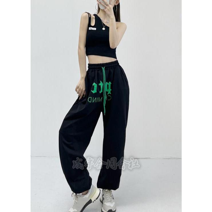 ダンス衣装 ヒップホップ パンツ ハイウエスト スウェットパンツ