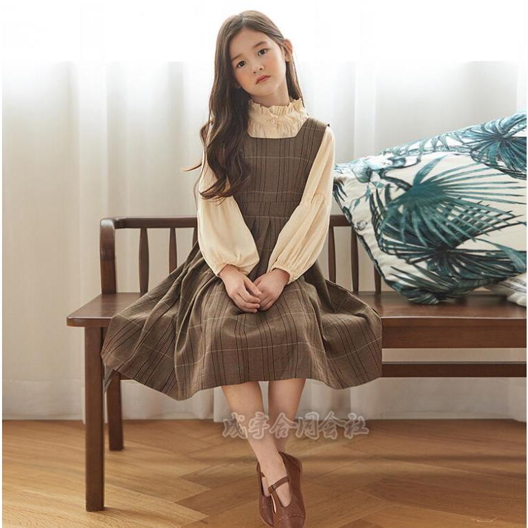 セットアップ ブラウス サロペットワンピース 2点セット 女の子 子ども服 チェック柄 キッズ ジャンパースカート ワンピース 子供服 卒園式 成人式 卒業式 |  | 02