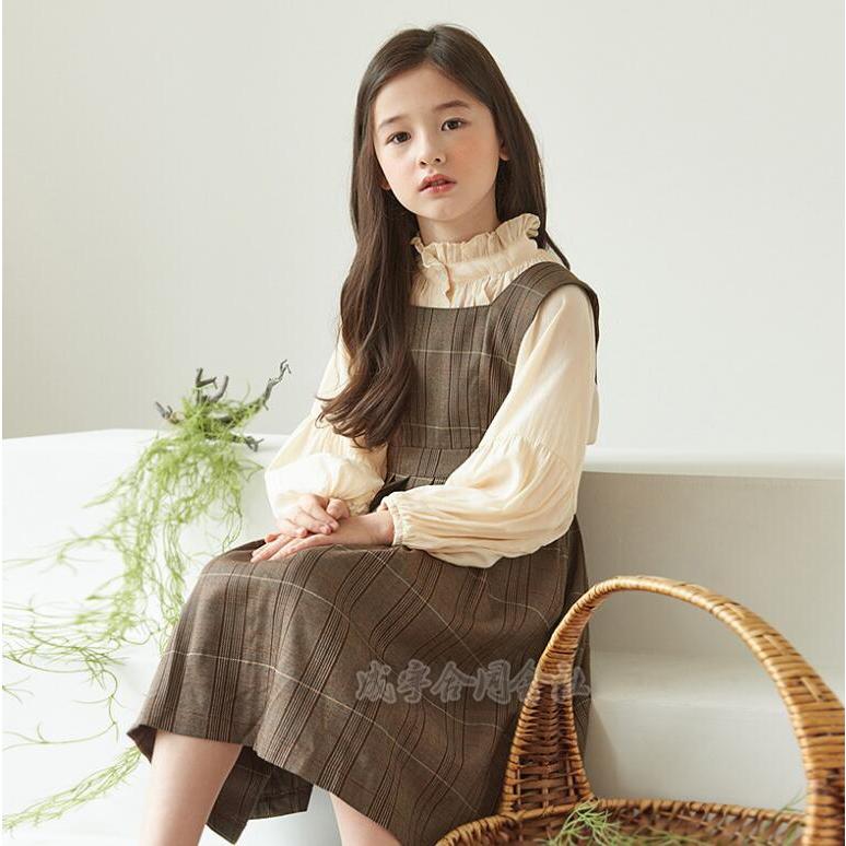 セットアップ ブラウス サロペットワンピース 2点セット 女の子 子ども服 チェック柄 キッズ ジャンパースカート ワンピース 子供服 卒園式 成人式 卒業式 |  | 03