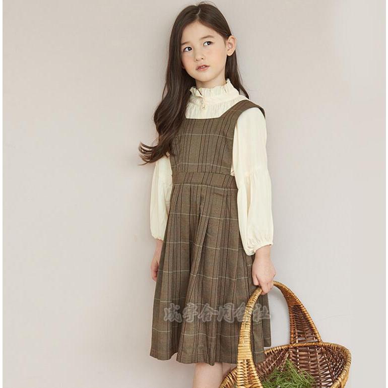 セットアップ ブラウス サロペットワンピース 2点セット 女の子 子ども服 チェック柄 キッズ ジャンパースカート ワンピース 子供服 卒園式 成人式 卒業式 |  | 06
