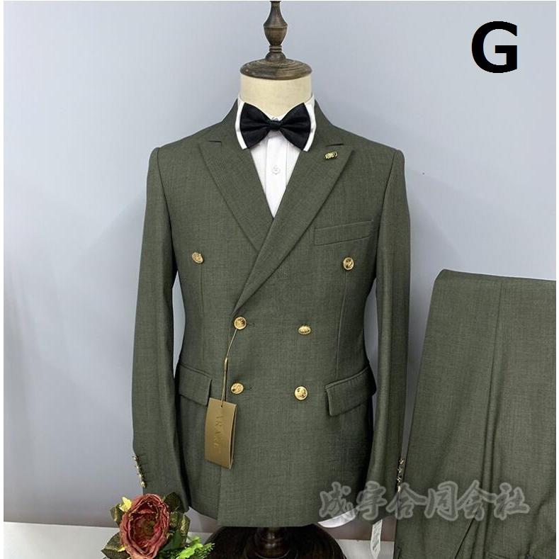 ダブルブレスト メンズスーツ 紳士服 ビジネス セレモニー ダブルブレスト メンズスーツ 紳士服 ビジネス セレモニー