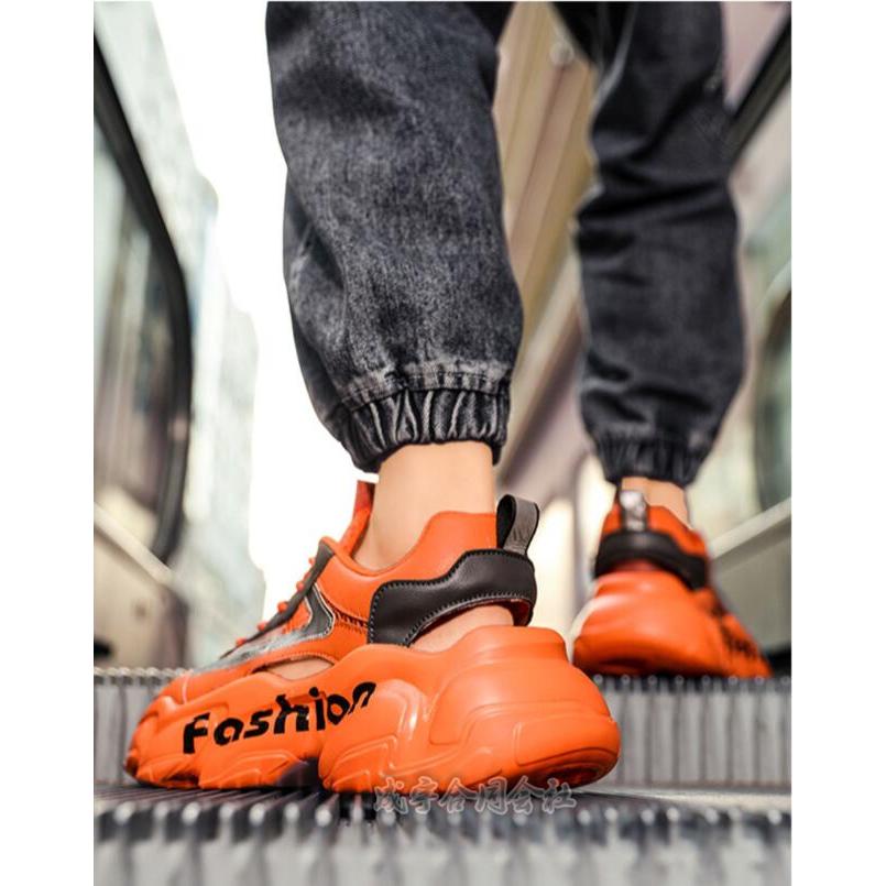 カッコー ストレッチウォーカー サンダル オレンジ サイズ37