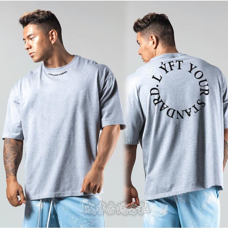 クルーネック 半袖 Ｔシャツ メンズ フィットネス ゆったり インナー トップス カジュアル スポーツ 筋トレ ジム トレーニングウェア コットン 吸汗速乾 夏｜seiu｜17