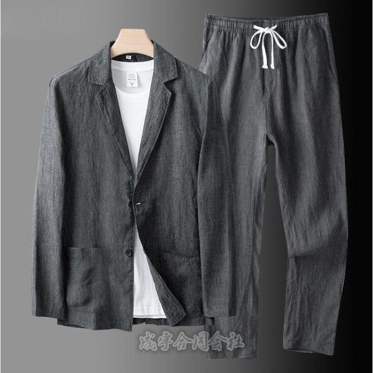 ベージュ系　パンツ　スーツ　ジャケット　綿麻　　　夏用 楽天市場】春夏物 綿麻混 2ツボタン スリム ジャケット（YA体