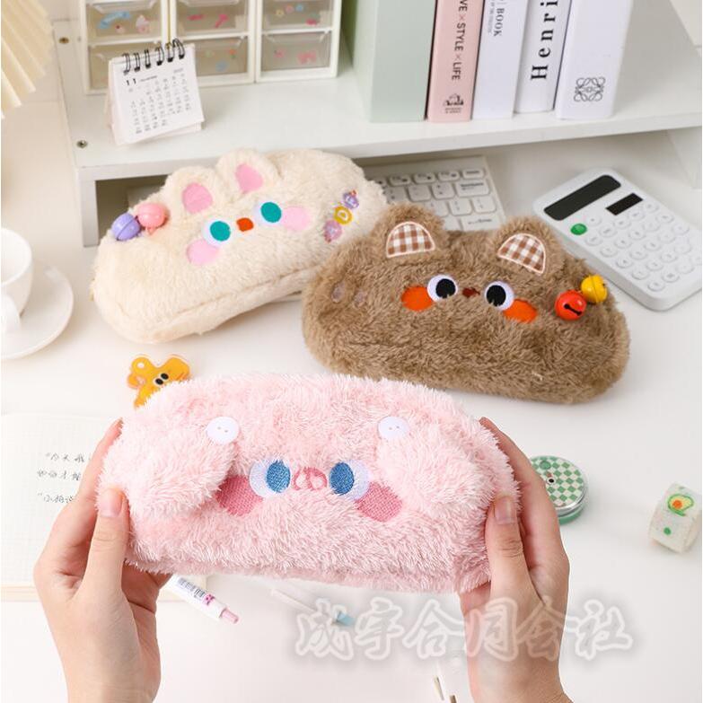 ペンケース 可愛い もふもふ おしゃれ ペンポーチ 文房具 小学校 中学