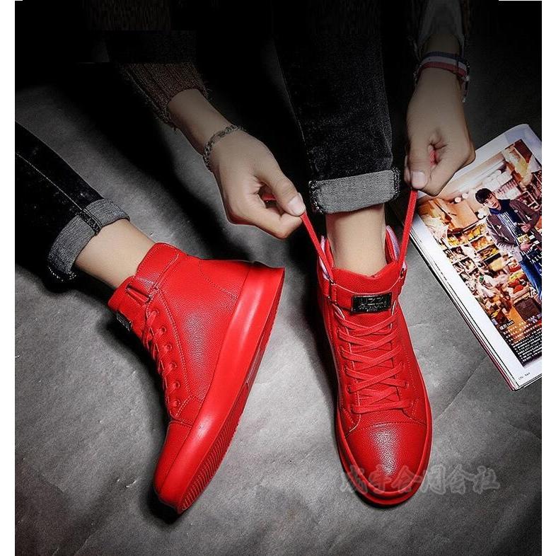 3色 メンズ スニーカー ハイカット ウォーキングシューズ