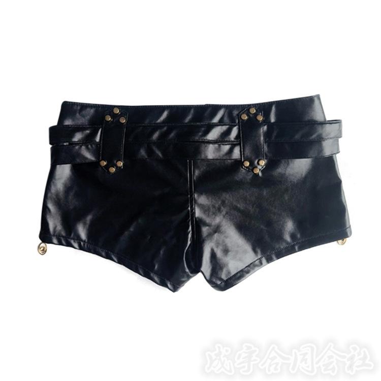 ダンス タイトパンツ フェイクレザー ショートパンツ ホットパンツ