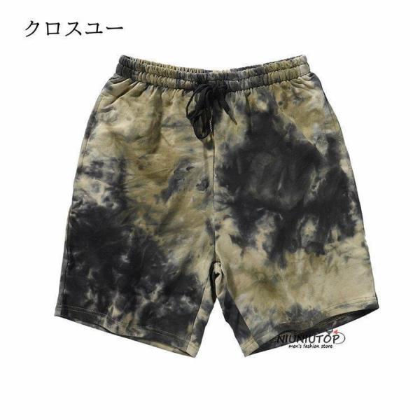 ハーフパンツ メンズ ショートパンツ タイダイ柄 カラフル カジュアル