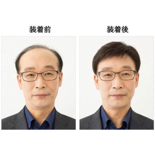 メンズウィッグ フルウィッグ ショートヘア メンズ 男性 男性用 かつら 全頭 ストレート ブラック 中年 シニア ナチュラル 自然の画像