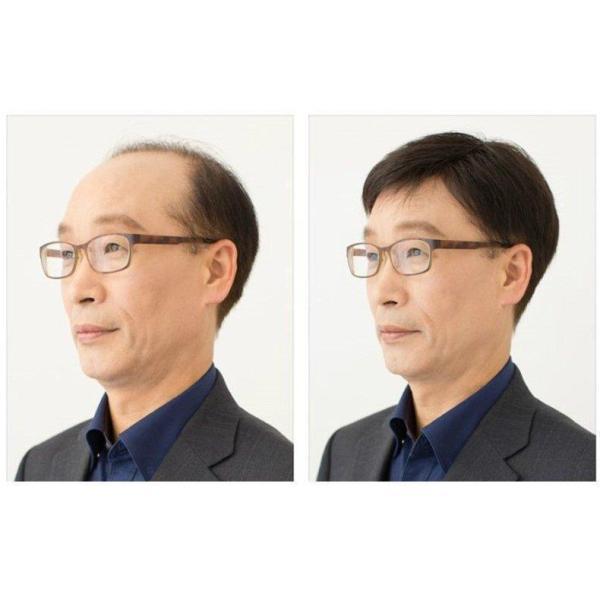 メンズウィッグ フルウィッグ ショートヘア メンズ 男性 男性用 かつら 全頭 ストレート ブラック 中年 シニア ナチュラル 自然の画像