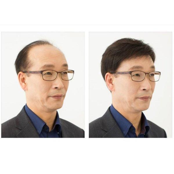 メンズウィッグ フルウィッグ ショートヘア メンズ 男性 男性用 かつら 全頭 ストレート ブラック 中年 シニア ナチュラル 自然の画像