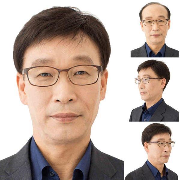 メンズウィッグ フルウィッグ ショートヘア メンズ 男性 男性用 かつら 全頭 ストレート ブラック 中年 シニア ナチュラル 自然の画像