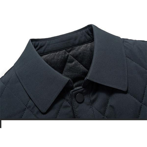 中綿 メンズ 防寒 厚手 ブルゾン キルティングコート 軽い フルジップ アウター あったか 冬服_15