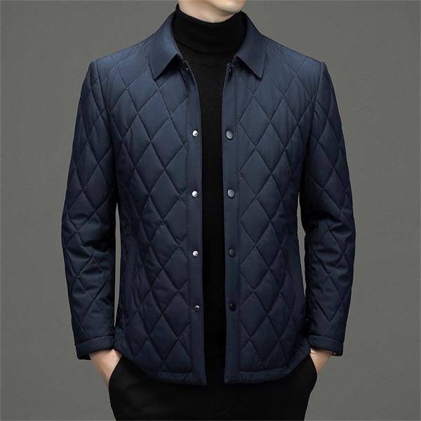 中綿 メンズ 防寒 厚手 ブルゾン キルティングコート 軽い フルジップ アウター あったか 冬服_1