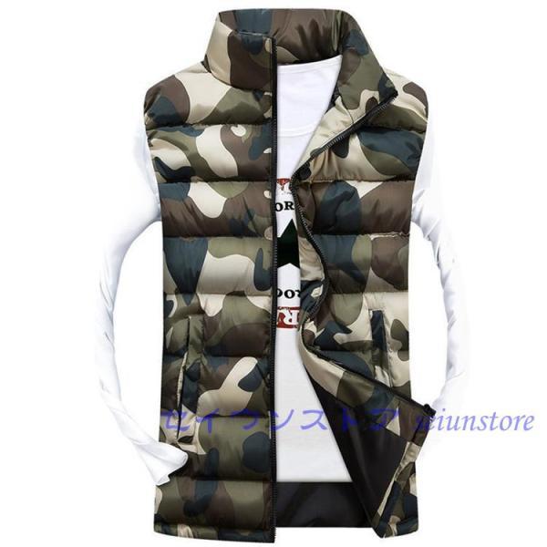 ダウンベスト メンズ ライト 軽量 カップル 中綿 ダウンコート ジップ