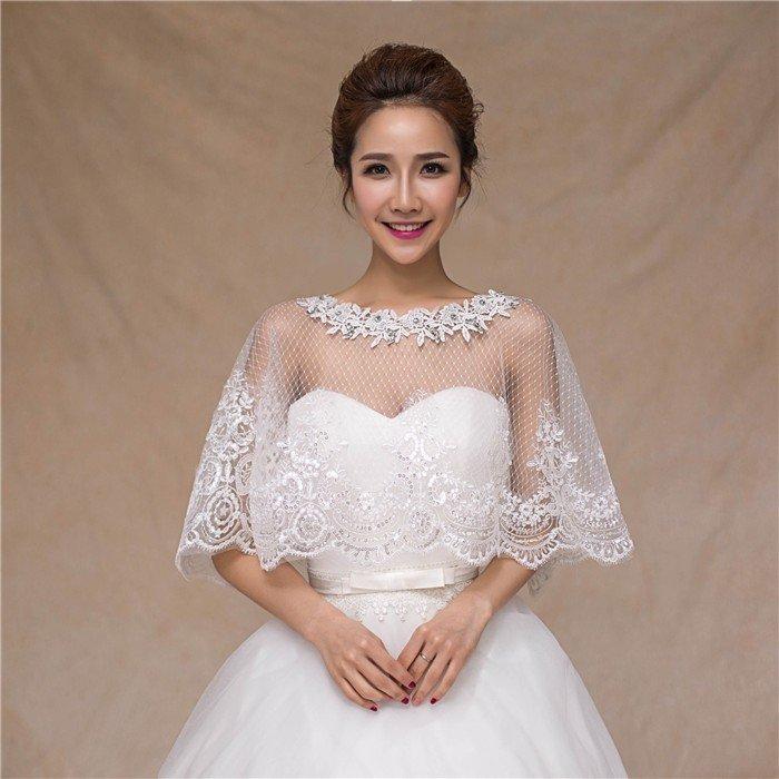 ボレロ 結婚式 ウェディングボレロ ケープ ストール パーティー パーティードレス レディース レースストール レースボレロ 成人式 定番の冬ギフト パーティードレス