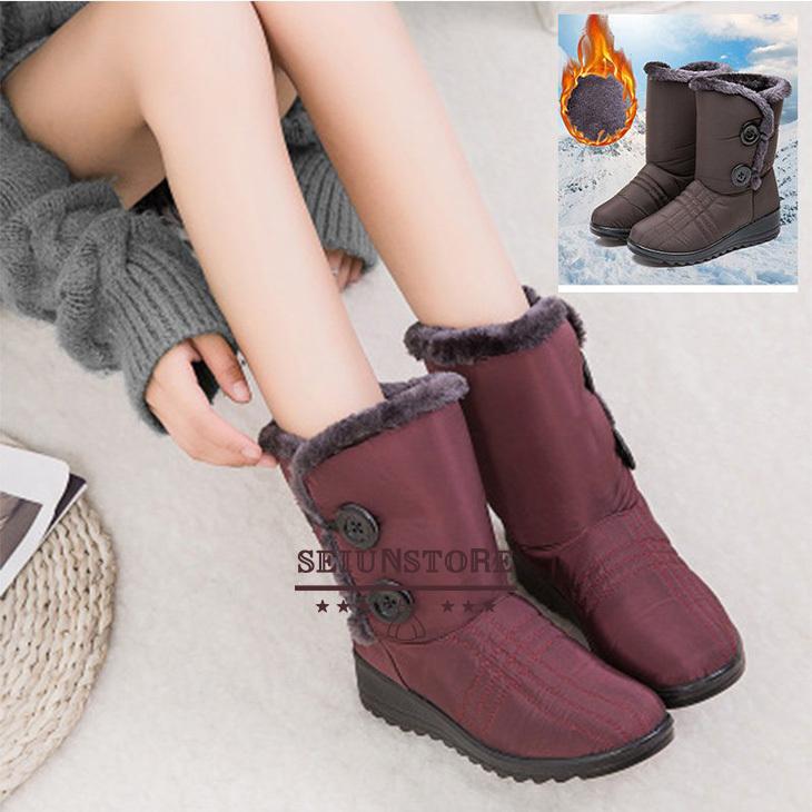 スノーブーツ レディース 滑らない 防水防寒 防水 おしゃれ 大きいサイズ 軽量 暖かい 裏ボア シューズ ショートブーツ 冬 ジュニア オープニング
