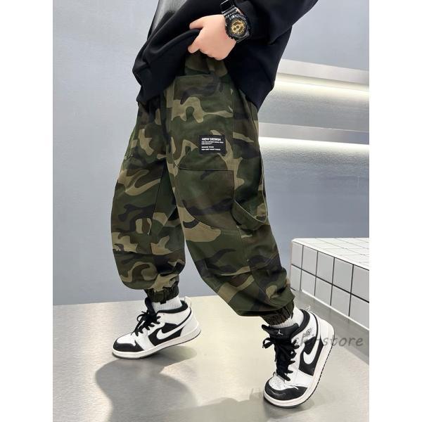 迷彩パンツ 男の子 カモフラージュパンツ 緑 パンツ キッズ ボトムス