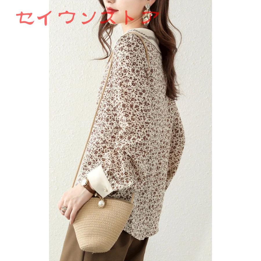 シャツブラウス 花柄ブラウス シフォンブラウス 花柄 シャツ シャツブラウス 花柄ブラウス シフォンブラウス 花柄 シャツ