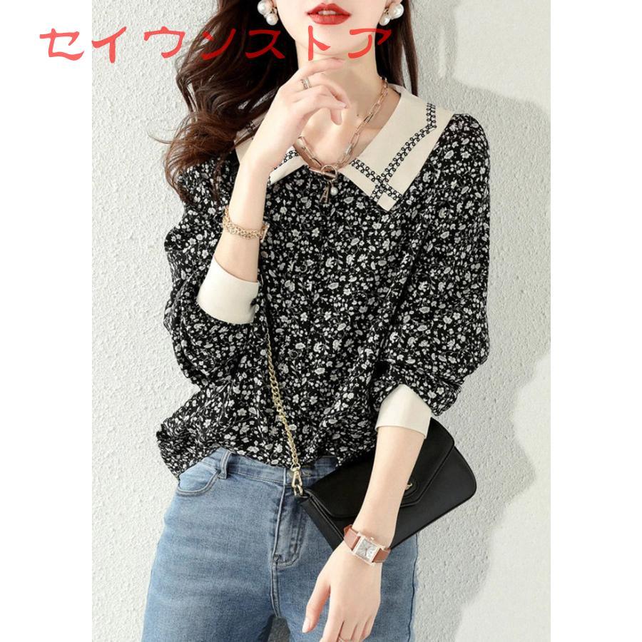 シャツブラウス 花柄ブラウス シフォンブラウス 花柄 シャツ シャツブラウス 花柄ブラウス シフォンブラウス 花柄 シャツ
