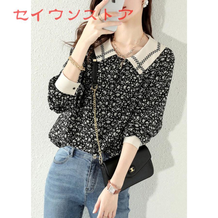 シャツブラウス 花柄ブラウス シフォンブラウス 花柄 シャツ シャツブラウス 花柄ブラウス シフォンブラウス 花柄 シャツ