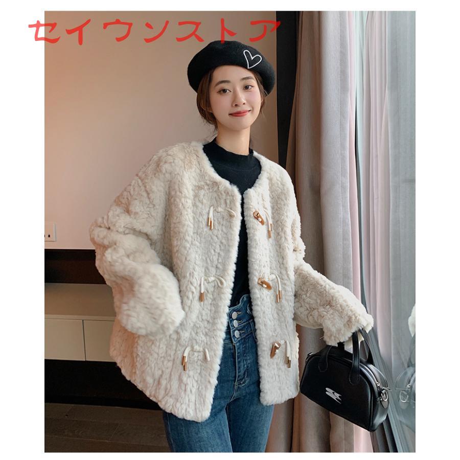 コート ファーコート ダッフルコート ふわふわ 左右ポケット コート ファーコート ダッフルコート ふわふわ 左右ポケット
