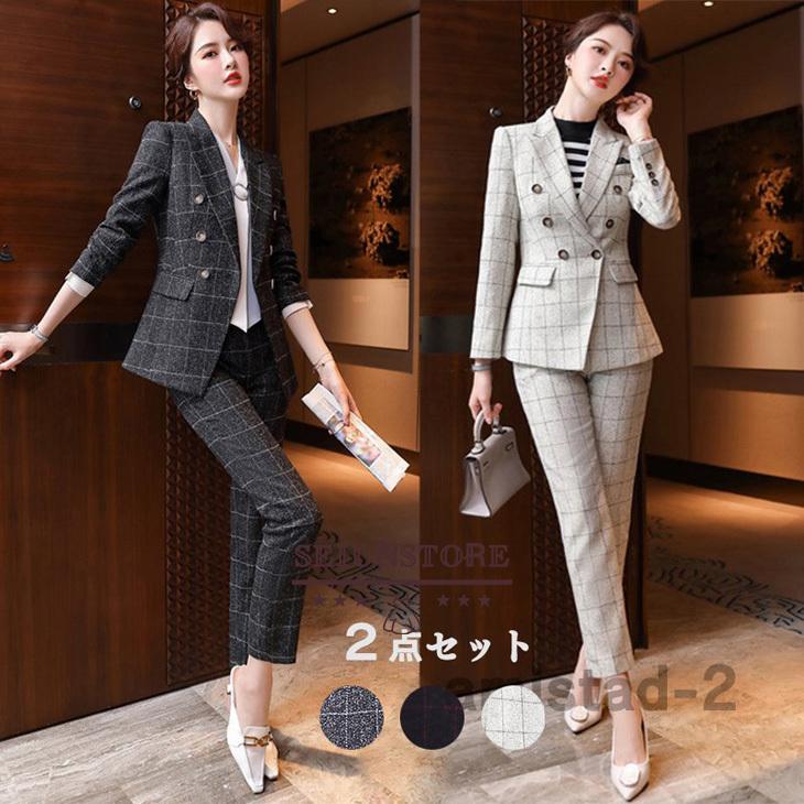注目ブランド 卒業式 服 母 パンツスーツ レディース 40代 50代 30代 おしゃれ 代 2点セット チェック柄 入学式 秋冬 服装 セレモニー 新しいコレクション Www Shanti Niketan Co In
