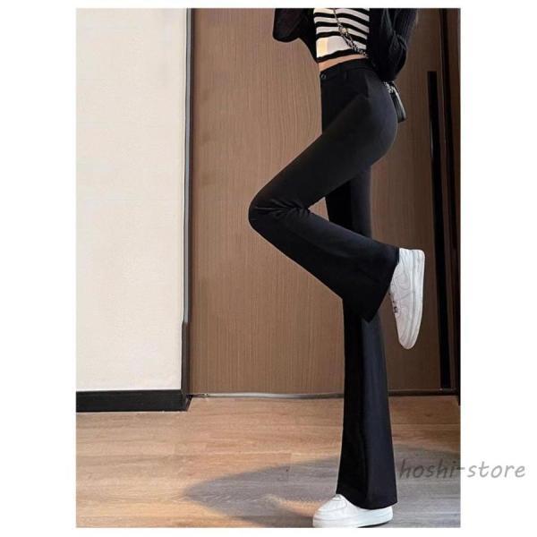 ✨レア✨美品完売品 フレアパンツ ベルボトム ブーツカットコーデュロイ黒70s ストレッチ フレア パンツ 通勤 ベルボトム ストレッチバンツ 黒