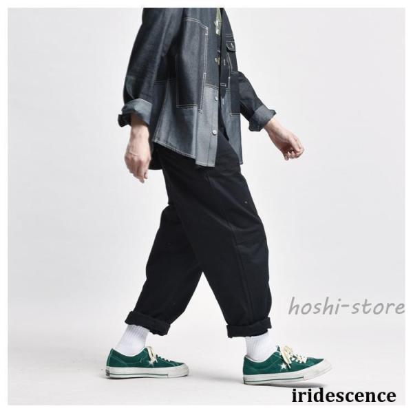 オーバーオール メンズ サロペット ゆとり 無地 ワークパンツ オールインワン サロペット ボトムス 作業服 春夏秋 お洒落 男性 カジュアル おしゃれミリタリーパ_6
