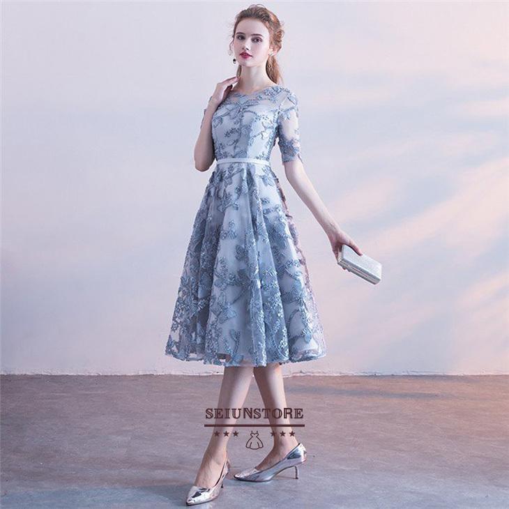 世界有名な パーティドレス 演奏会 ミディアムドレス 袖あり ワンピース 結婚式 パーティードレス フレアワンピース お呼ばれドレス 大きいサイズ パーティドレス サイズ M Michiganestateplanning Com