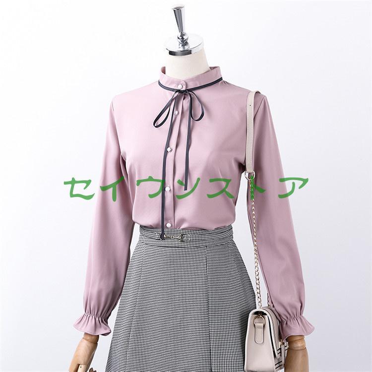 ブラウス レディース 春 秋 トップス きれいめ キレイ シャツ