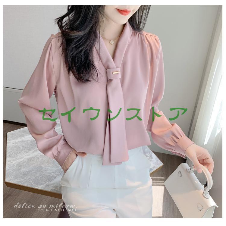 シャツ ブラウス レディース 春 きれいめ 秋 長袖トップス