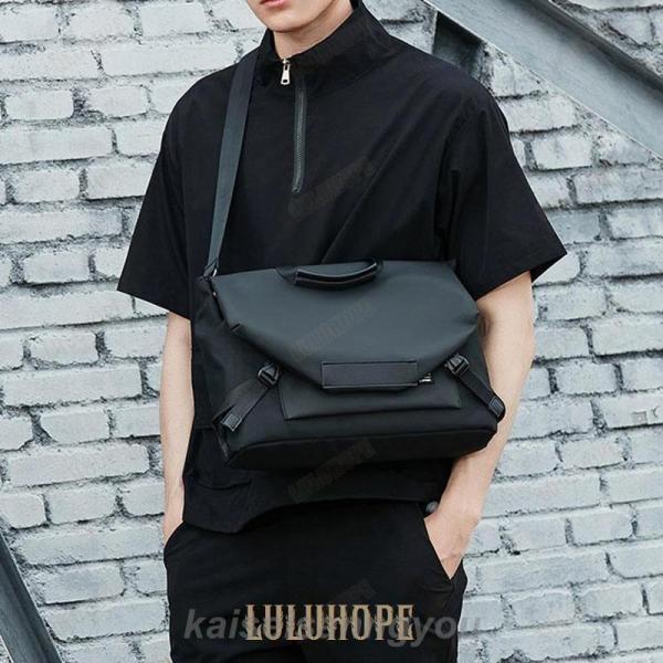 未使用級 1235 DIESEL メッセンジャーバッグ ナイロン レザー A4 ノワール NoiR メッセンジャーバッグ メンズ レディース A4 B4 大容量