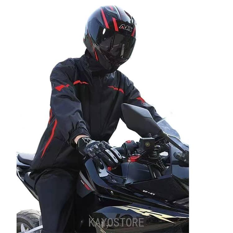 バイク用レインウェア メンズ レディース 上下セット バイク用レイン