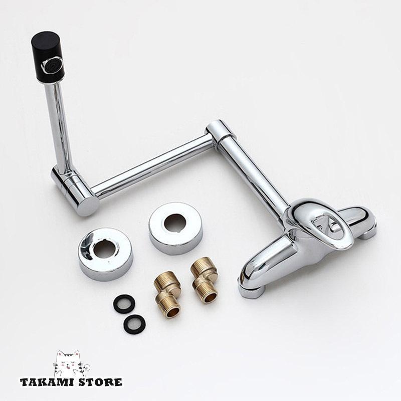 混合水栓 キッチン 台所用 水栓金具 蛇口 交換自分で 壁付け 折りたたむ シングルレバー おしゃれ 横水栓 洗面台 浴室 洗面所 トイレ Eilukjeytu Www Solucionit Cl