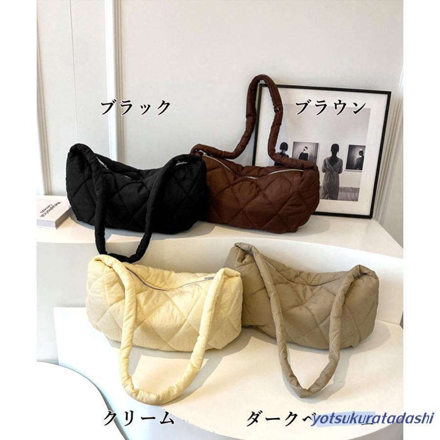 ブラウン キルティングショルダーバッグ キルティングショルダーバッグ 斜めがけ鞄 : セイウンストア - 通販