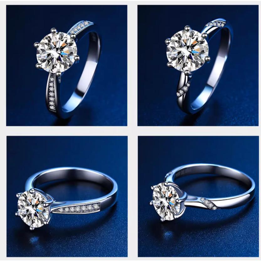 指輪 レディース 婚約指輪 安い 一粒 大粒 0.5カラット リング ダイヤモンド プラチナ  女性 結婚記念日 誕生日プレゼント ホワイトデーお返しの画像