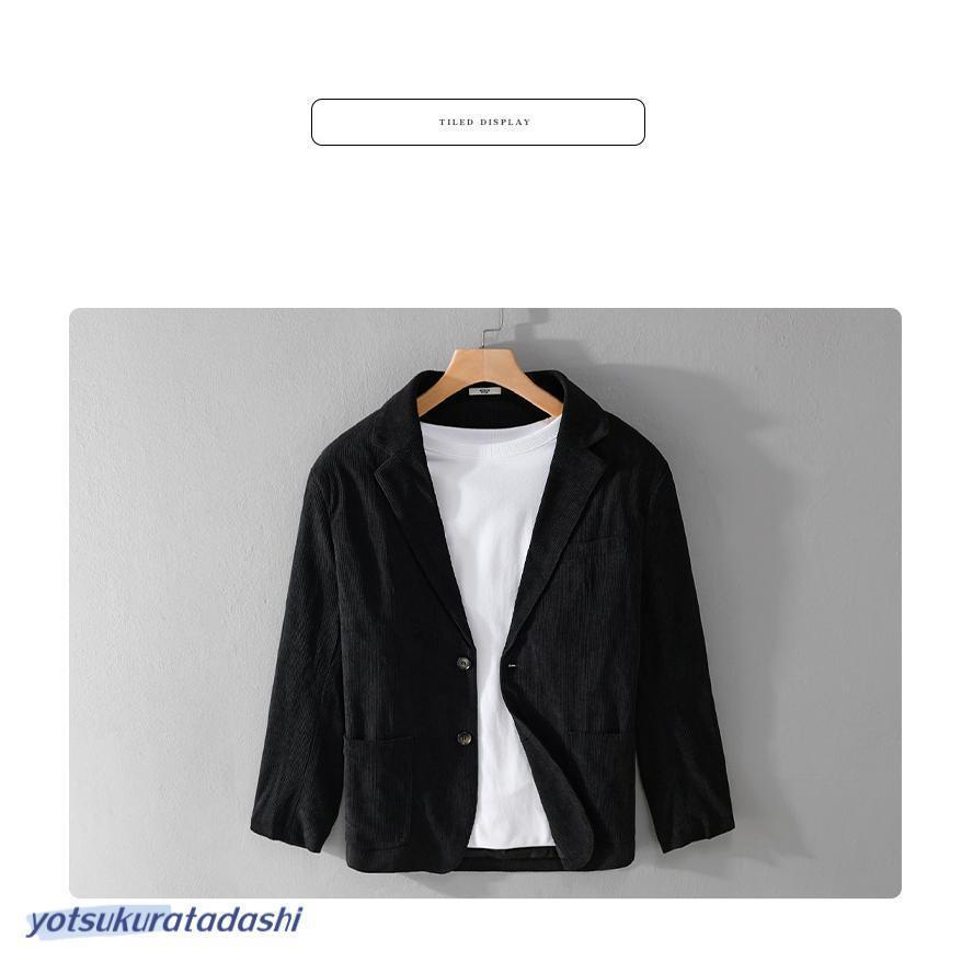 テーラードジャケット ブレザー メンズ コーデュロイジャケット コール 