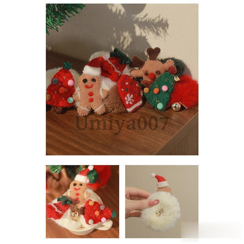新作 ヘアゴム クリスマス ヘアアクセサリー フェイクファー もふもふ