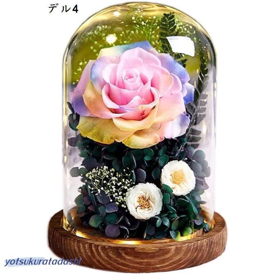 ドライフラワー プリザーブドフラワー 枯れない花 ガラスドーム 薔薇 バラ フラワーギフトプセント お祝い 誕生日 結婚記念日_7
