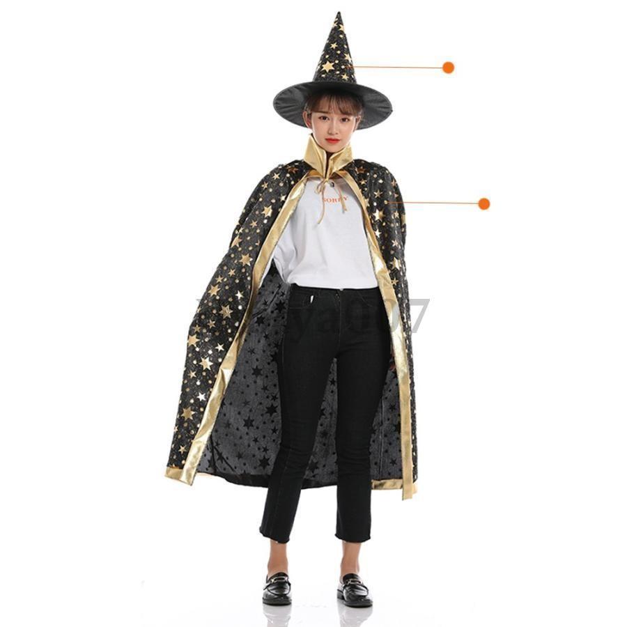 ハロウィン マント 魔女 ケープ ウィッチ レディース コスプレ