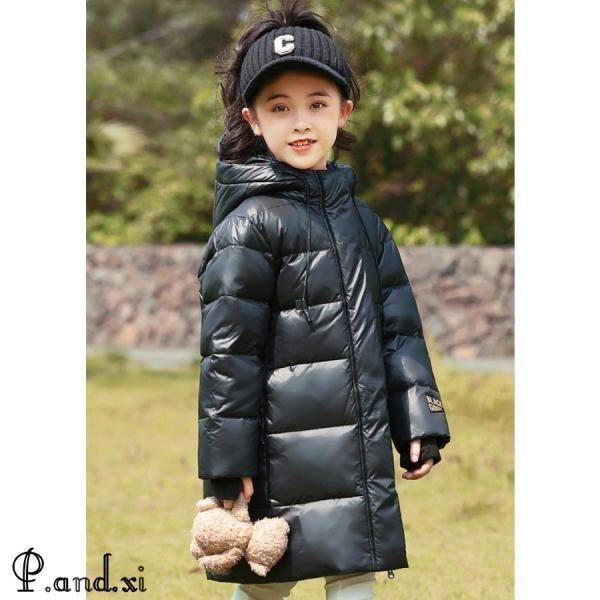 ダウンコート キッズ 軽量 防寒抜群 キッズダウンコート 子供服 男の子 女の子 120cm-170cm 撥水加工 ダウンジャケット ロング 通学 撥水加工  汚れにくいの画像