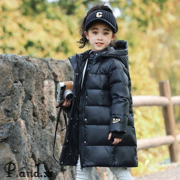ダウンコート キッズ 軽量 防寒抜群 キッズダウンコート 子供服 男の子 女の子 120cm-170cm 撥水加工 ダウンジャケット ロング 通学 撥水加工  汚れにくいの画像