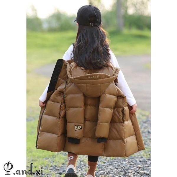ダウンコート キッズ 軽量 防寒抜群 キッズダウンコート 子供服 男の子 女の子 120cm-170cm 撥水加工 ダウンジャケット ロング 通学 撥水加工  汚れにくいの画像
