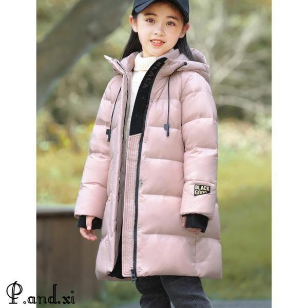 ダウンコート キッズ 軽量 防寒抜群 キッズダウンコート 子供服 男の子 女の子 120cm-170cm 撥水加工 ダウンジャケット ロング 通学 撥水加工  汚れにくいの画像