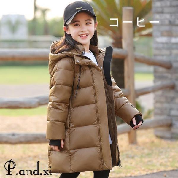 ダウンコート キッズ 軽量 防寒抜群 キッズダウンコート 子供服 男の子 女の子 120cm-170cm 撥水加工 ダウンジャケット ロング 通学 撥水加工  汚れにくいの画像