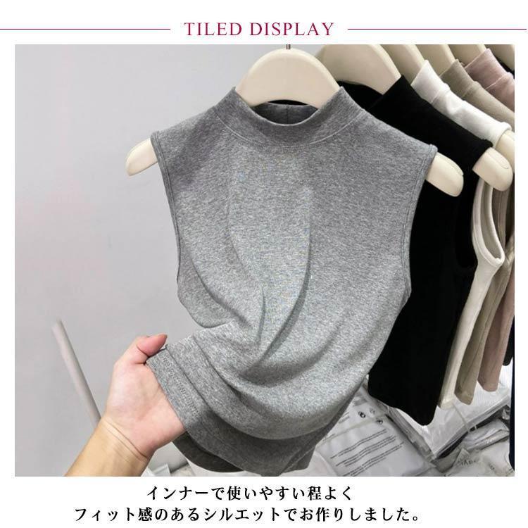 MARK&LONA モックネックノースリーブカットソー MARK&LONA♡2021モックネックノースリーブ♡サイズ38 ゴルフ
