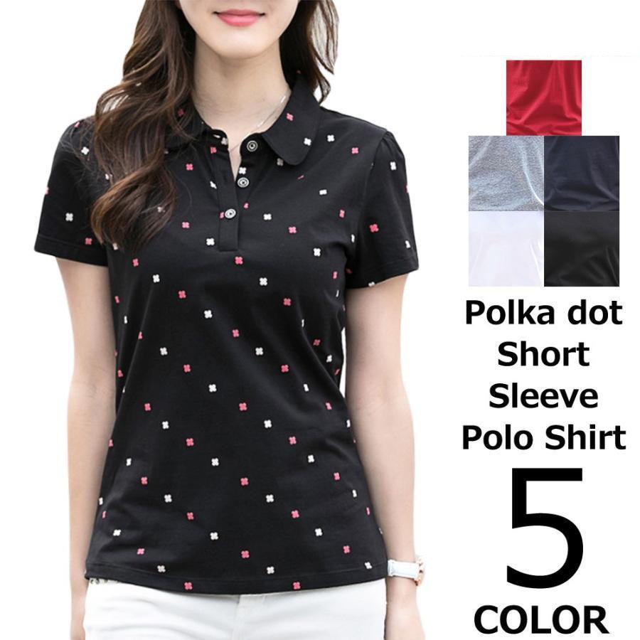 即日発送☞速乾性　レディースゴルフポロシャツ【茶・M】ジーフォア　半袖 即日発送！速乾性 レディースゴルフポロシャツ【茶・M